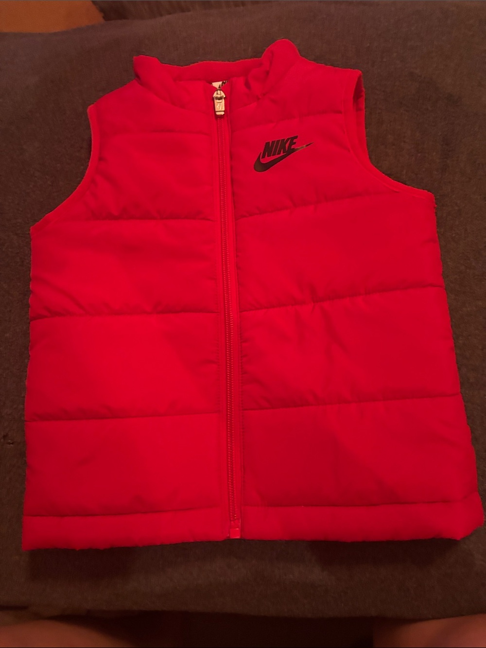 NWOT NIKE Kids red puffer vest